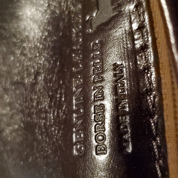 Vera Pelle Made In Italy Leather Dark Brown shoulder bag. Vintage - Picture 10 of 10